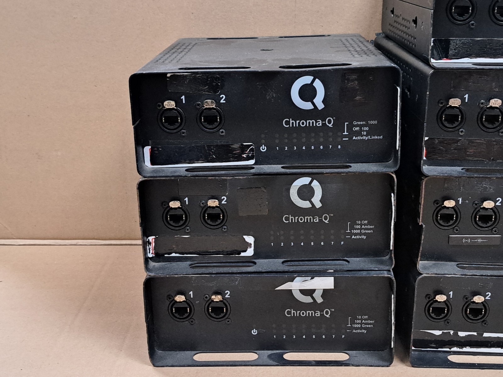 Chroma-Q CHES07 7 Port EtherSwitch 10/100/1000 Ethercon Network Switch Magic Box