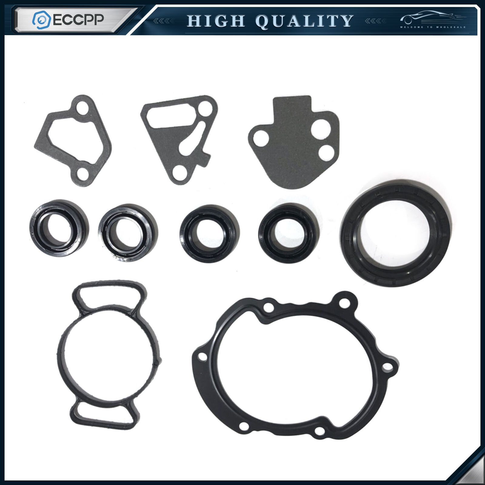 ECCPP Engine Timing Cover Gasket For 04-16 Chevrolet GMC Pontiac Saab 2.8L 3.0L