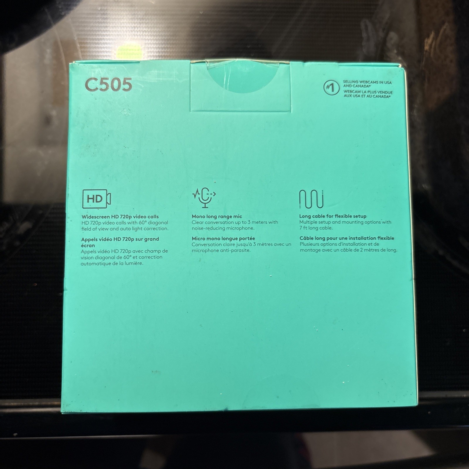 LOGITECH C505 HD WEBCAM WITH LONG RANGE MIC - NEW BOXED