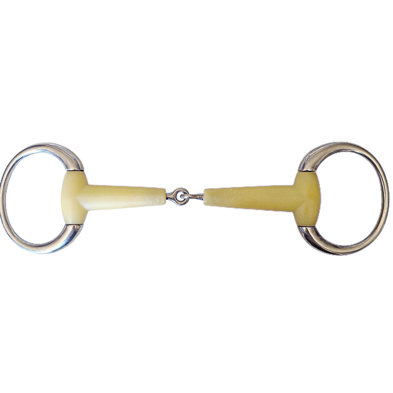 Happy Mouth Round Ring Eggbutt Jointed Smooth Hunter Snaffle Mouth Bit 155 mm 6"