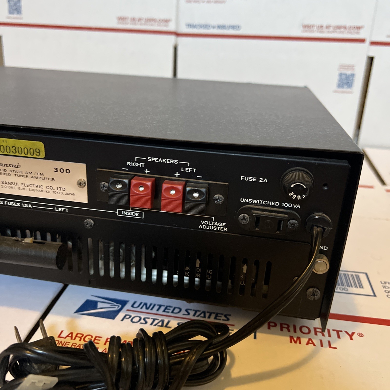 Sansui 300 Solid State AM/FM Tuner Amplifier W/Schematic - WORKS - WARRANTY