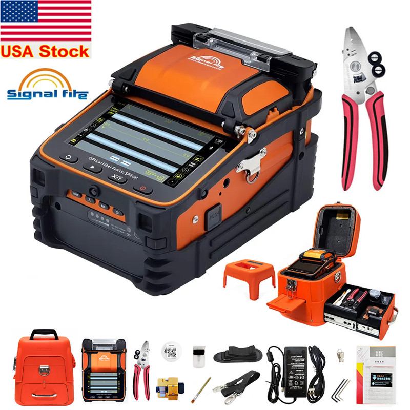 Signal Fire AI-9 Fiber Optic Fusion Splicer 6 motors Core Alignment FTTH KIT