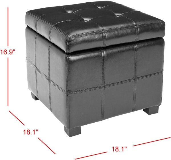 Safavieh MAIDEN SQ TUFTED OTTOMAN, Reduced Price 2172730569 HUD8231B