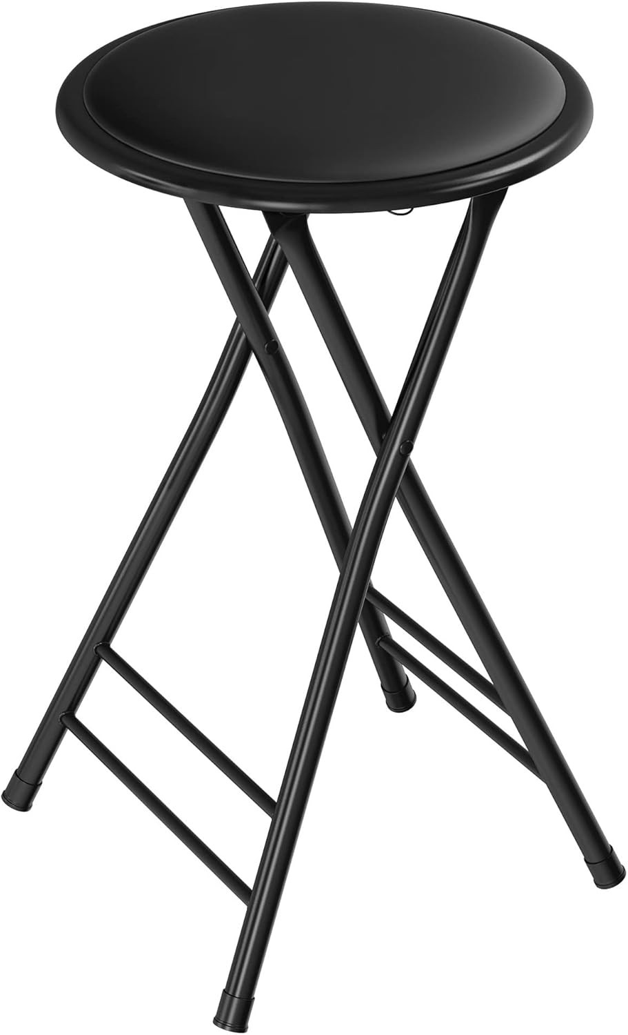 Lavish Home Folding Stool - Backless 24-Inch Stool with 225Lb Capacity for Ki...