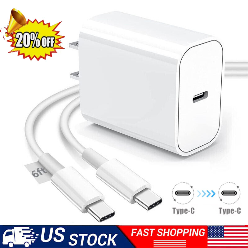 Original Super USB-C Fast Wall Charger PD Cable For iPhone 17e 17 16 15 Pro Max