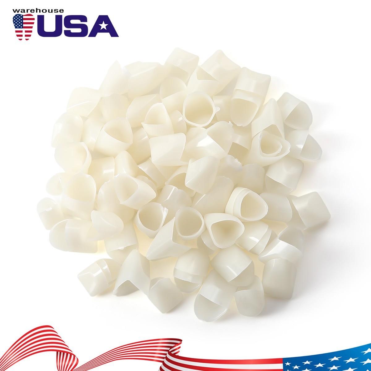 Temporary Dental Crown Resin Anterior Posterior Teeth Mixed Sizes Natural Color
