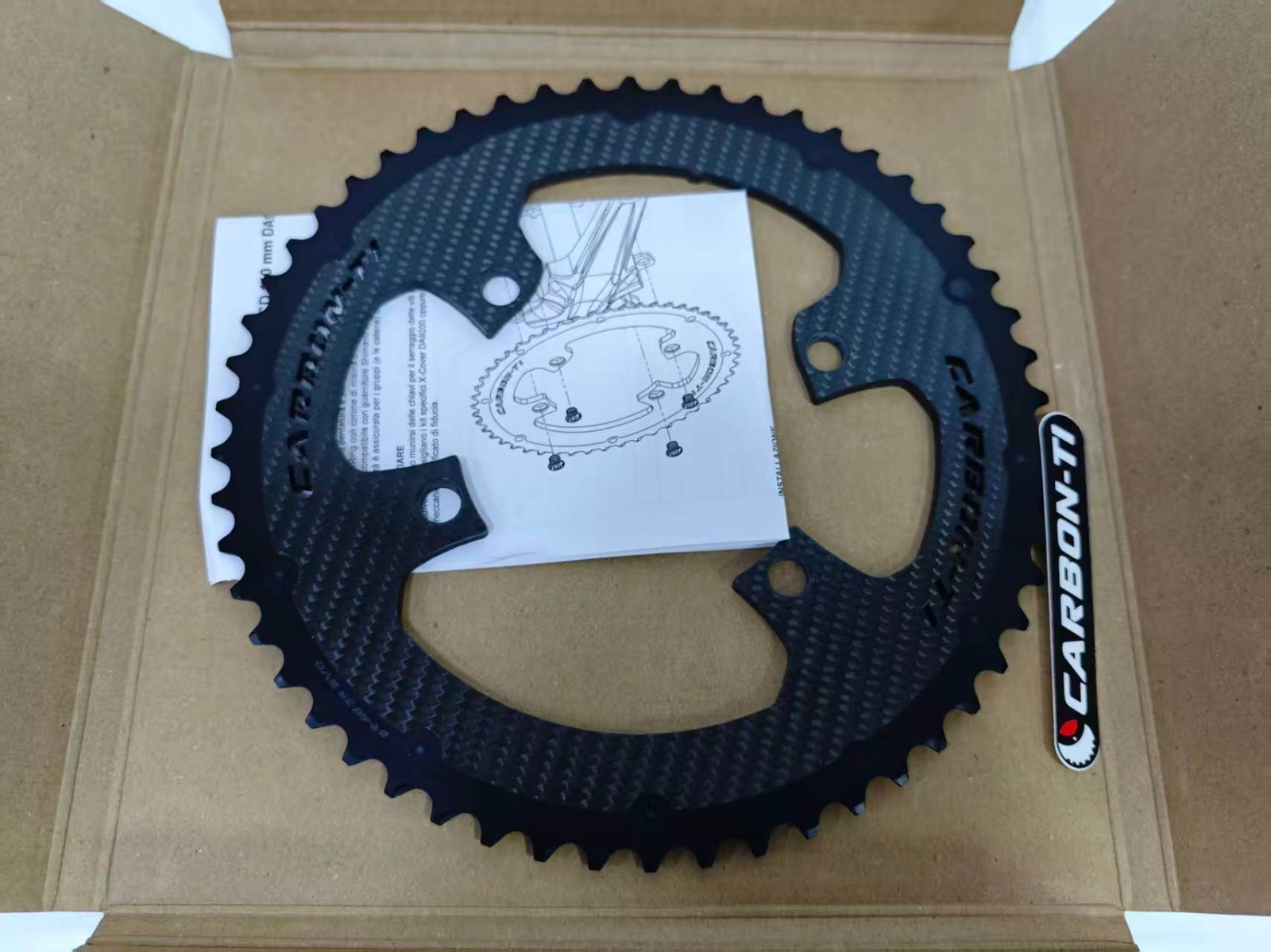 Carbon-Ti X-CarboRing EVO BCD110x4 Chainring (For DA9200/ ULT 8100)