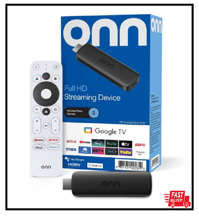 Full HD Streaming Device Google TV 8GB Storage 1.5GB RAM Remote Voice Control