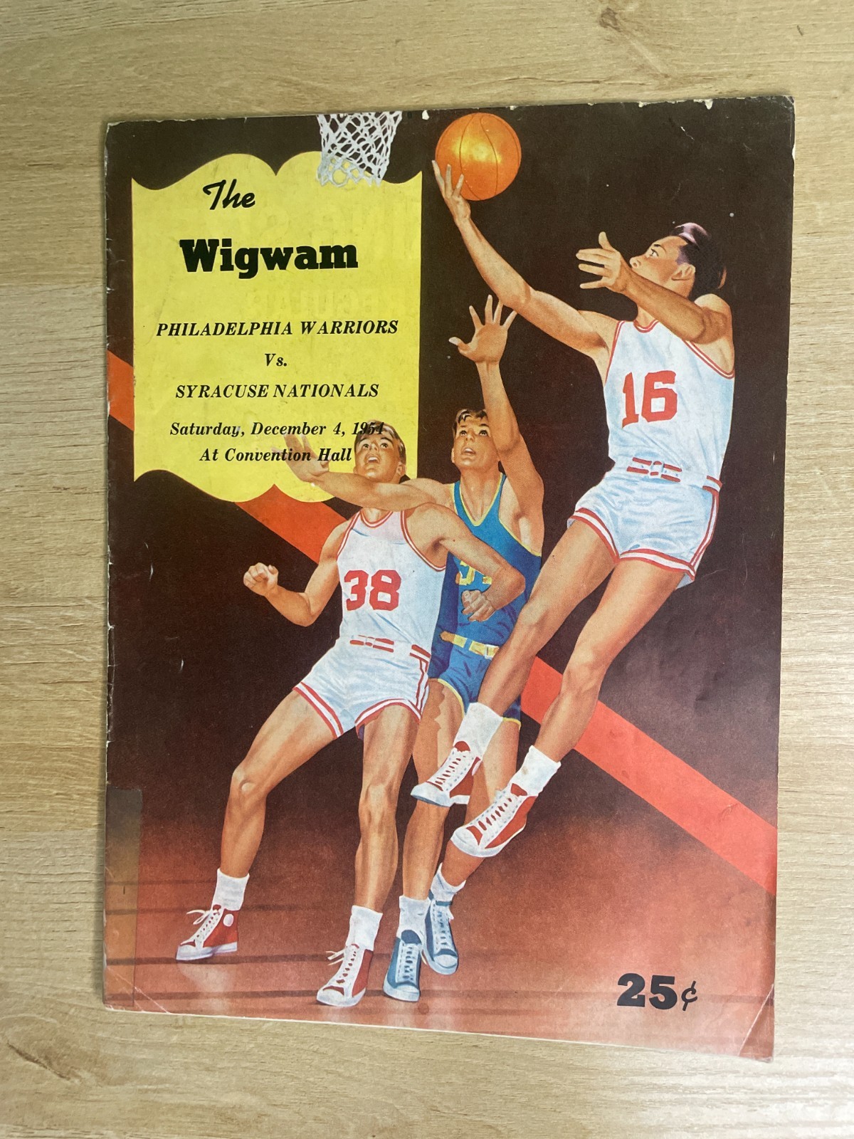 The Wigwam Warriors Vs. Nationals December 4, 1954 Basketball Program B3386