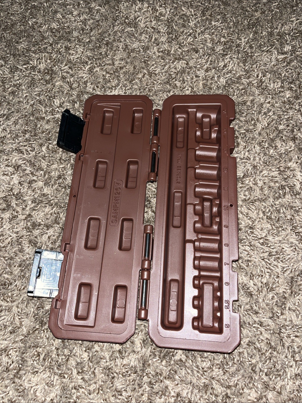 Matco Tools 1/4 Shallow Socket 5,5.5-15 Blow Molded Case Organizer