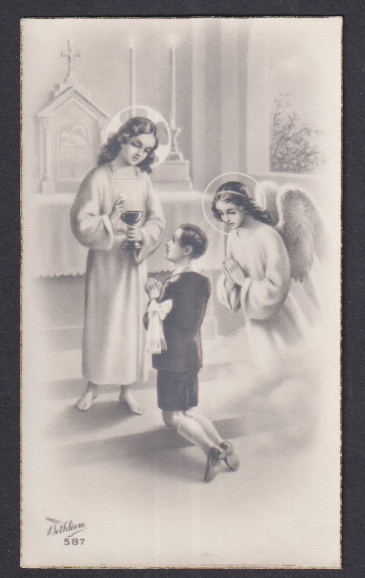 Holy card antique de Jesus Niño santino image pieuses estampa