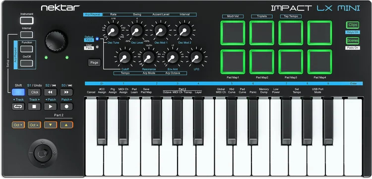 Nektar Impact LX Mini 25-key Keyboard Controller