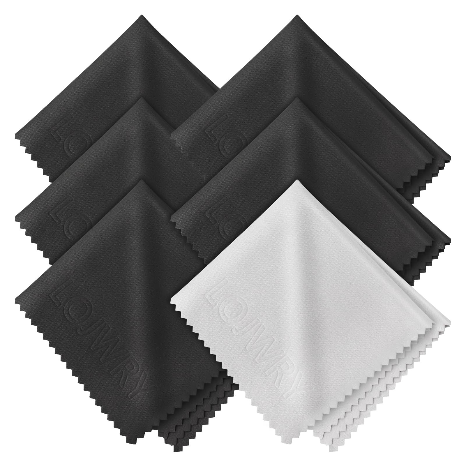 LOJWRY Eye Glass Clean Cloths 6*7in 6 Pcs, Individually Wrapped, 6 pack