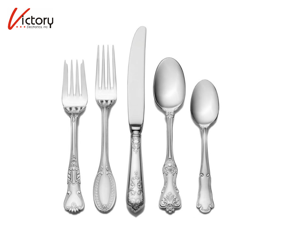NEW Wallace Luxe 77-Piece Stainless Steel Flatware Set  Service for 12 | 5082958