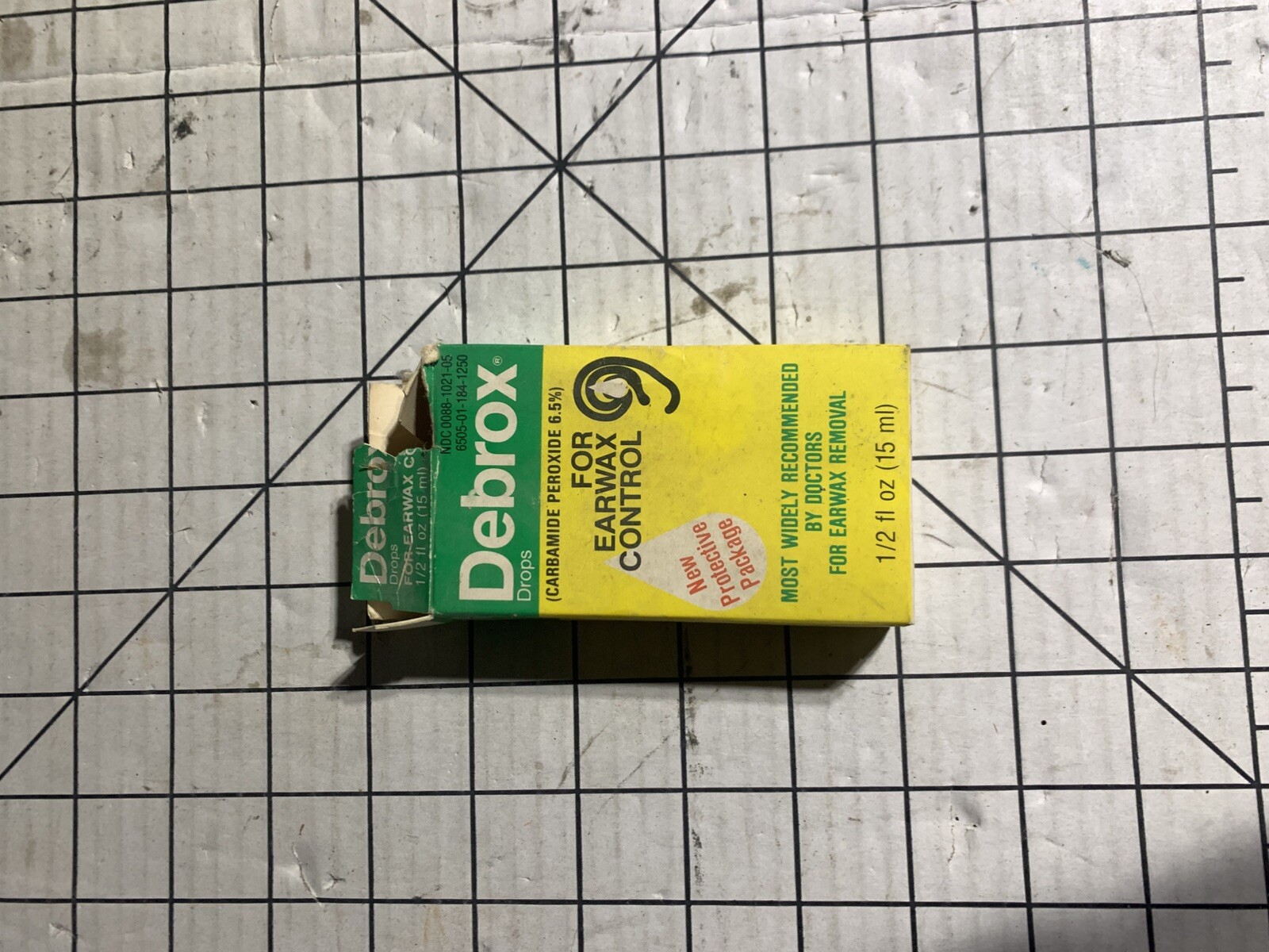 Vintage Debrox Earwax Control Drops B388