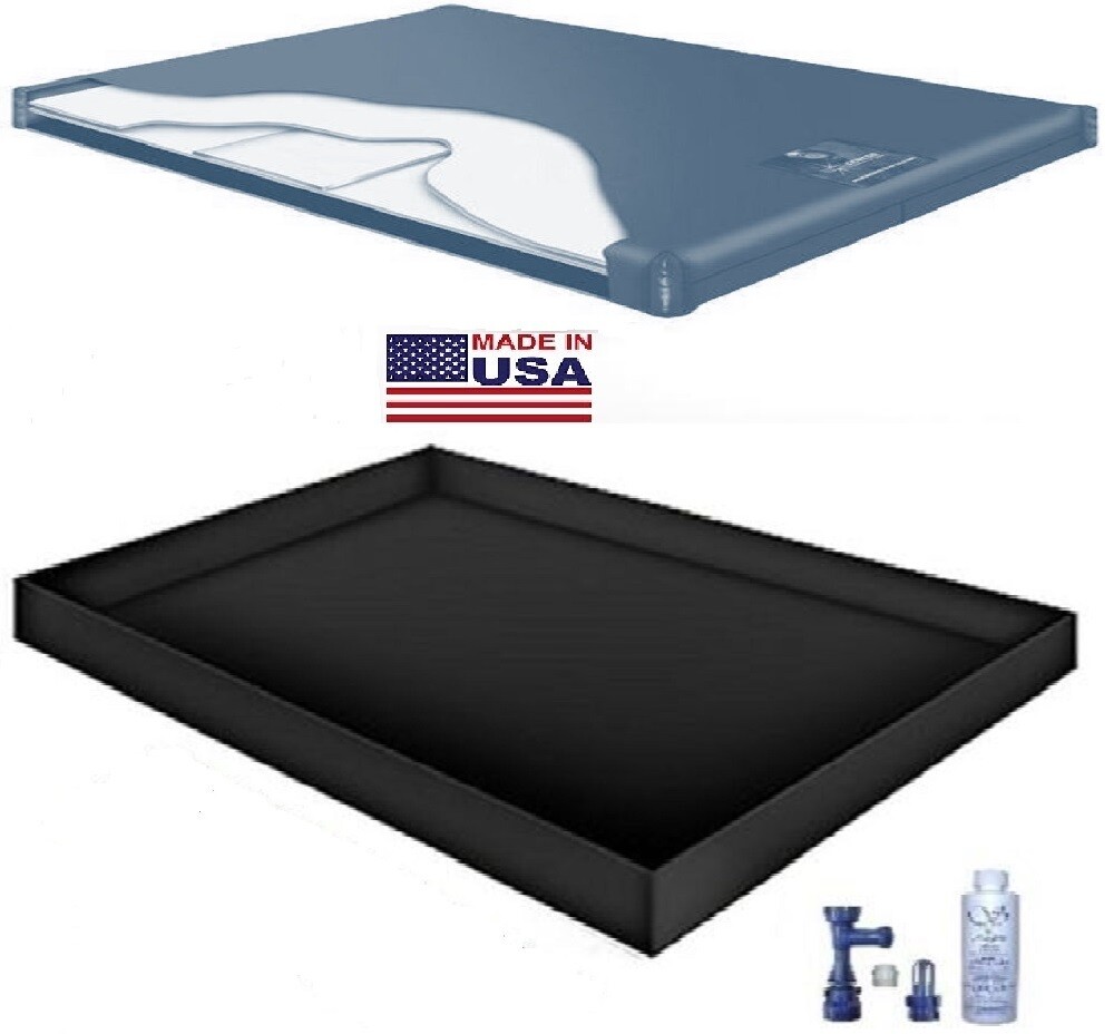 75% LUMBAR WAVELESS WATERBED MATTRESS LINER FILL DRAIN CONDITIONER KIT