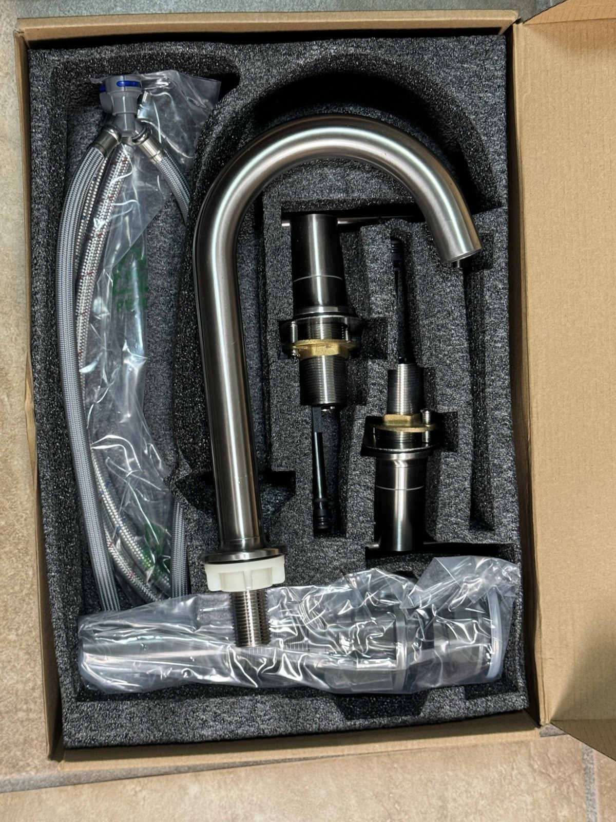 Kenes Bath And Kitchen 2 handle / 8 inch Faucet 3 *Nickel Finish*