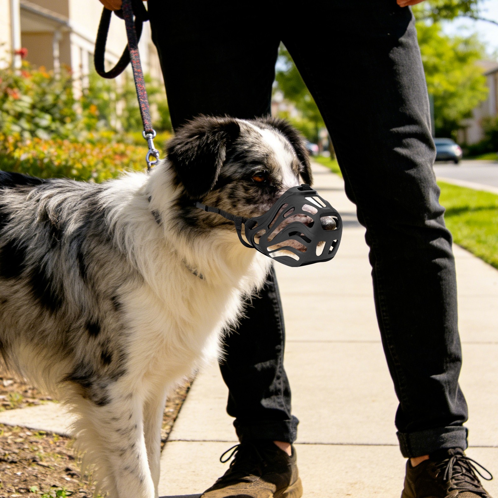Dog Muzzle, Soft Breathable Dog Muzzle, Dog Muzzle Preventing Chewing and Biting