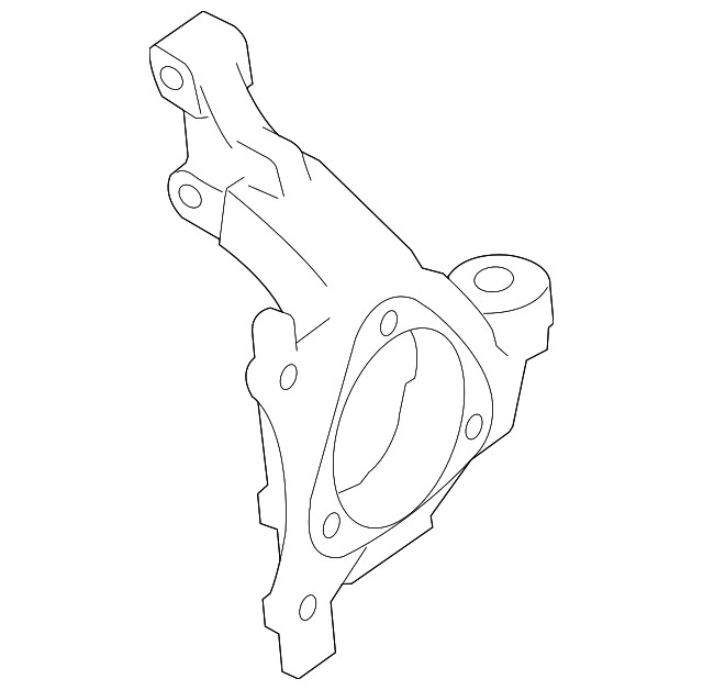 Genuine GM Passenger Side Steering Knuckle 13156038