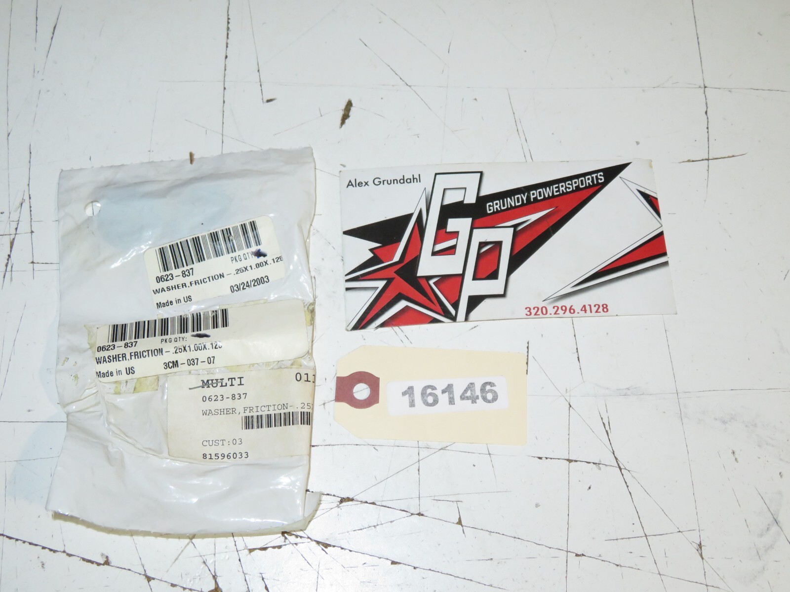 Arctic Cat - New OEM Friction Washer .25X1.00X.125 Qty 2	0623-837
