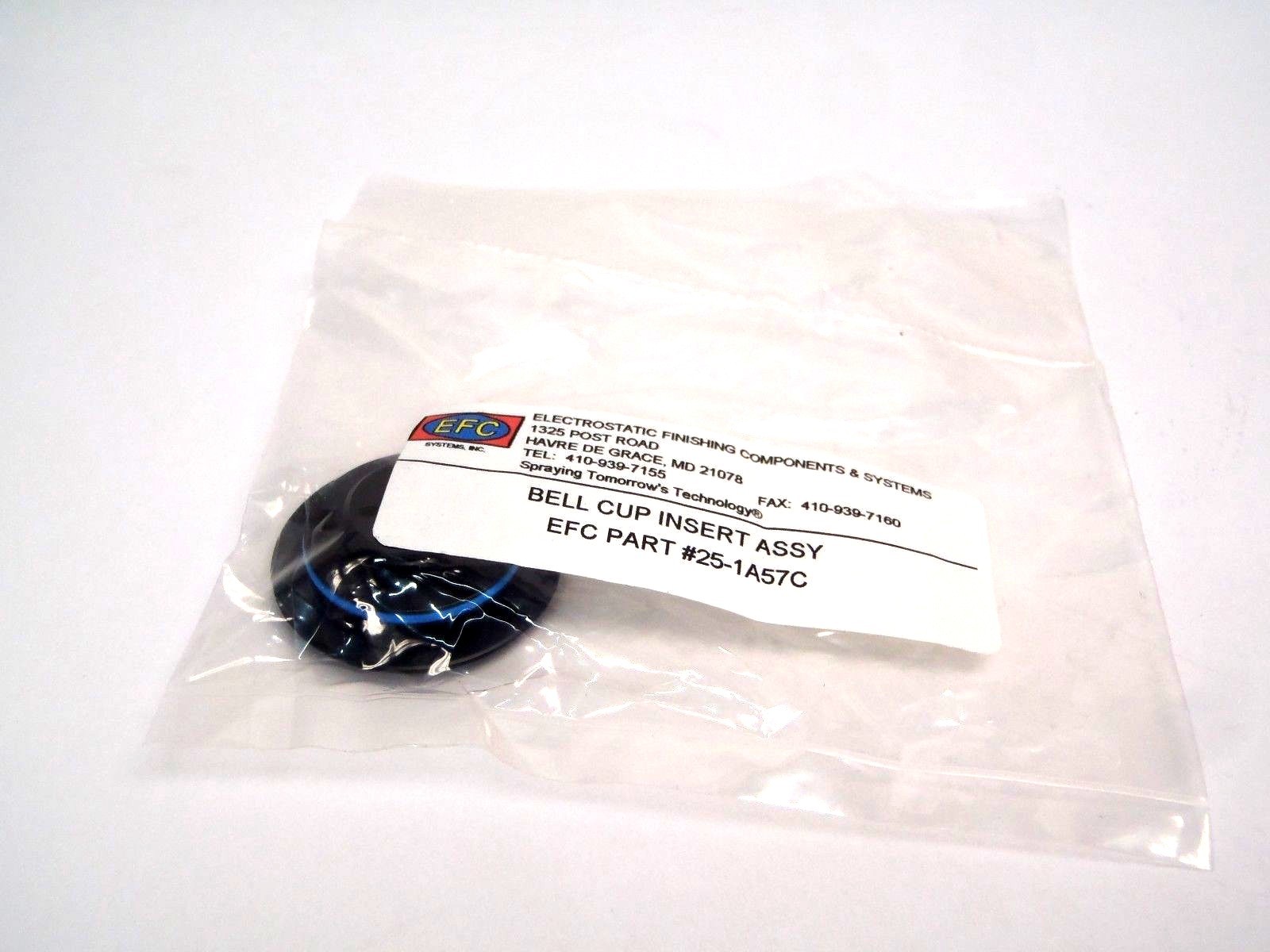 EFC Electrostatic Finishing Components 25-1A57C Bell Cup Insert Assembly 1/4"