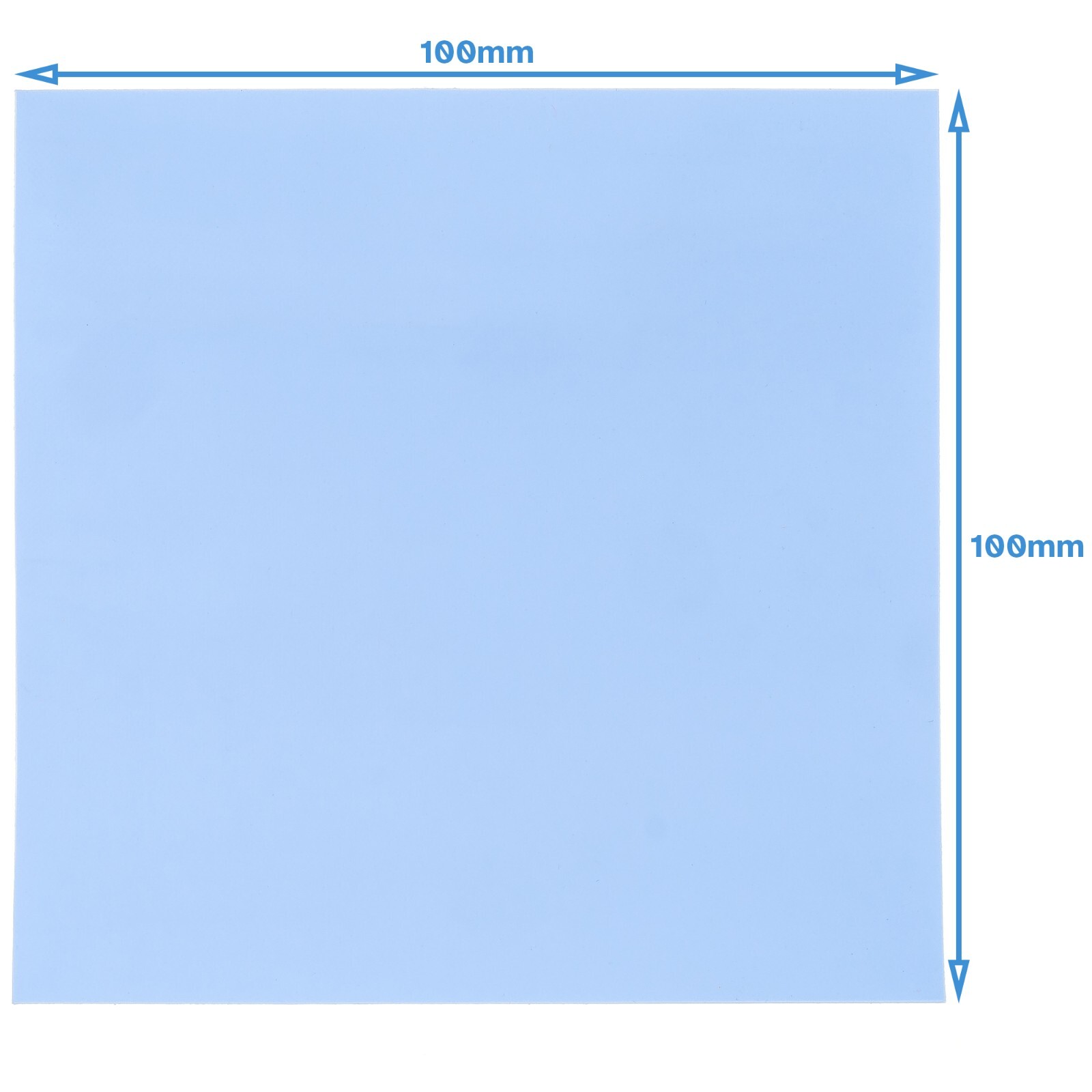100mm x 100mm Silicone Based Thermal Interface Sheet Adhesive Conductive Tape