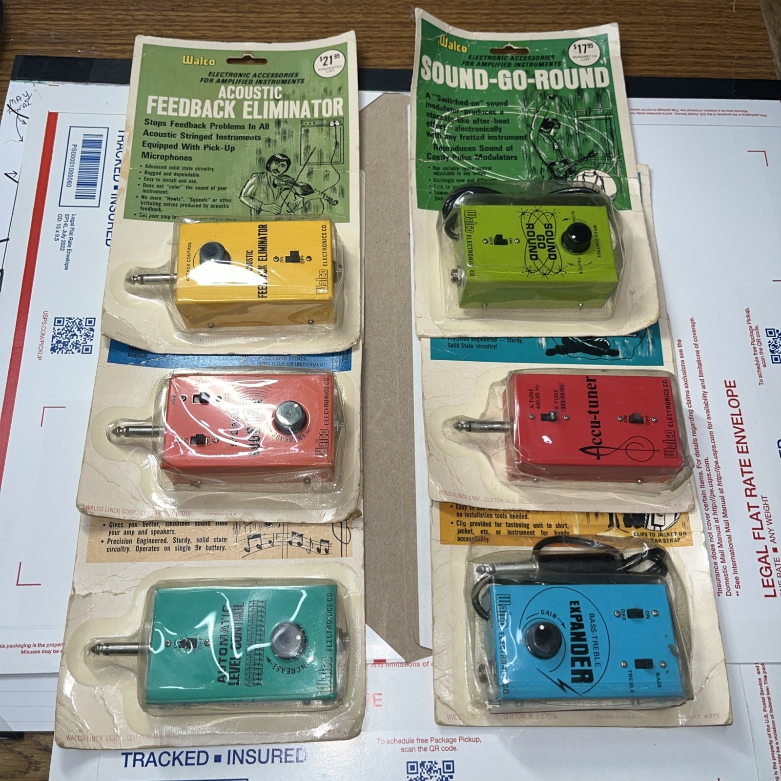 Vintage Walco Accu Tuner, Automatic Level Control, Sound booster Lot of (6) NOS