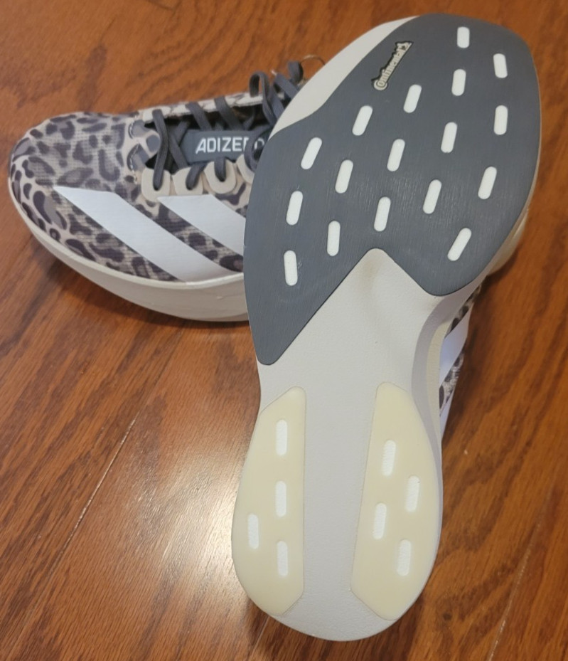 NEW Women's Adidas Adizero EVO SL Running Shoes Leopard Print US 8