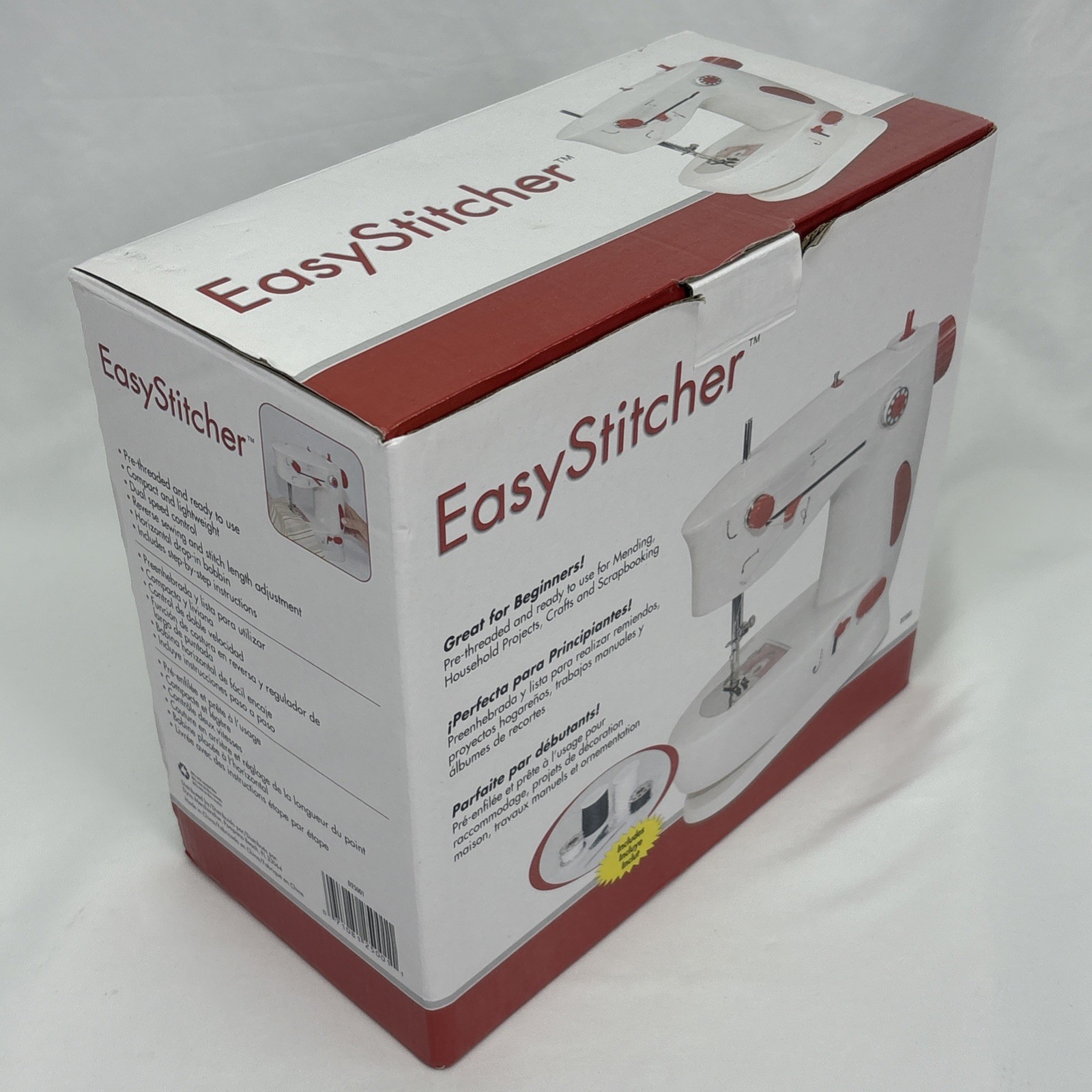 Easy Stitcher Table Top Sewing Machine Electric or batteries Bobbin winder NEW