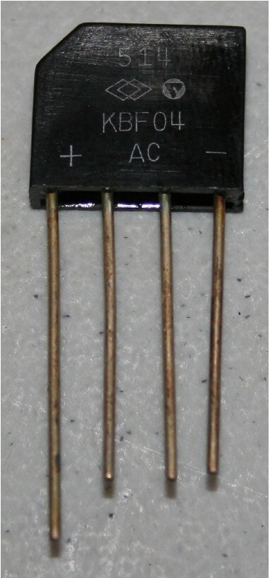 (LOT OF 2) KBF04 BRIDGE RECTIFIER 2.5A 400 VOLT NOS RECTIFIERS