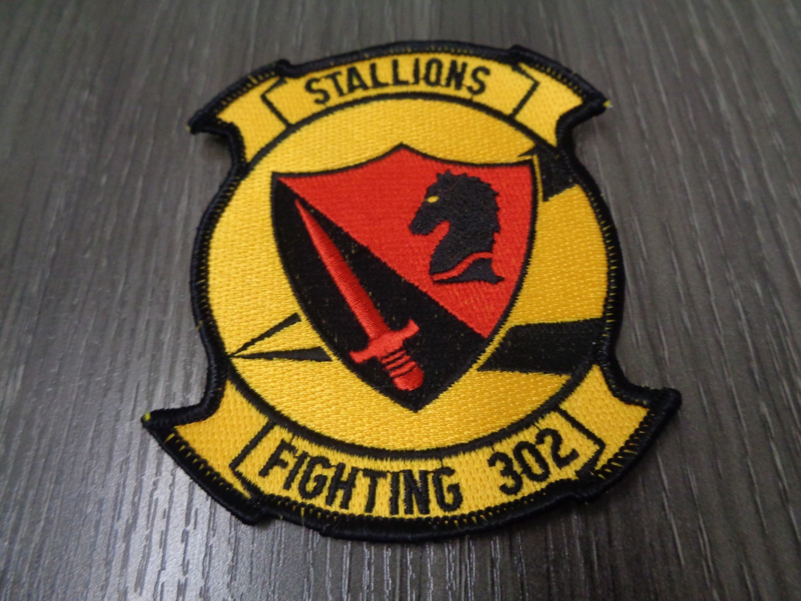 VINTAGE US NAVY FIGHTING 302nd STALLIONS SQUADRON PATCH NEW