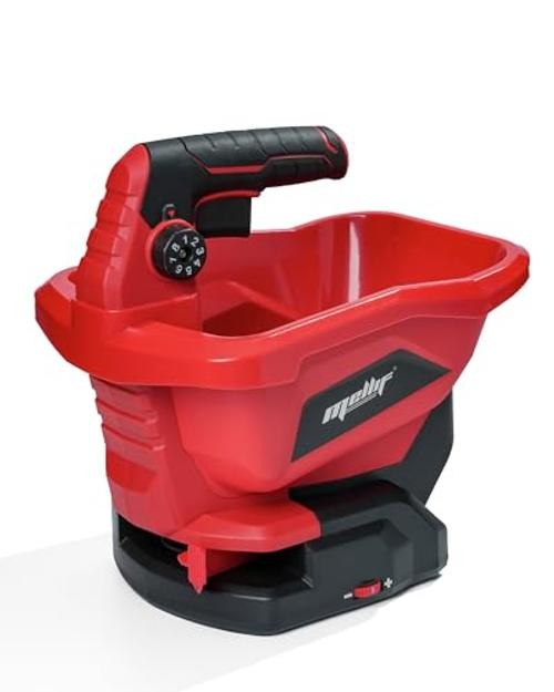 Cordless Handheld Seed Spreader Compatible with Milwaukee 18V Battery Red