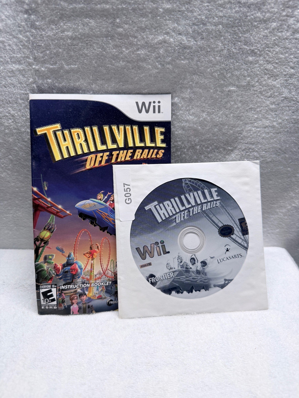 Thrillville Off The Rails Nintendo Wii Game Manual & Disc Only No Case