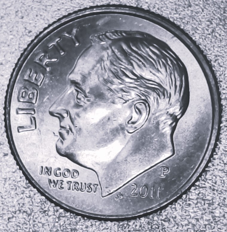 US 2011 P ROOSEVELT DIME Circulated Ungraded Philadelphia Mint