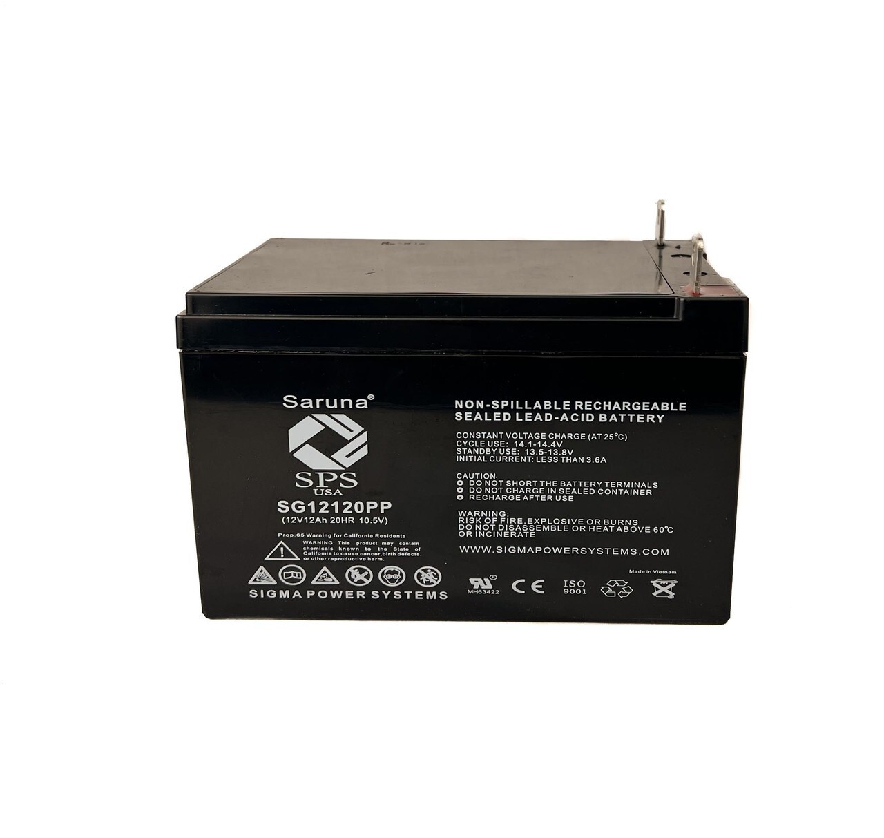 12V 12Ah replacement battery for Schumacher 5799000015 Jump Starter   1pk