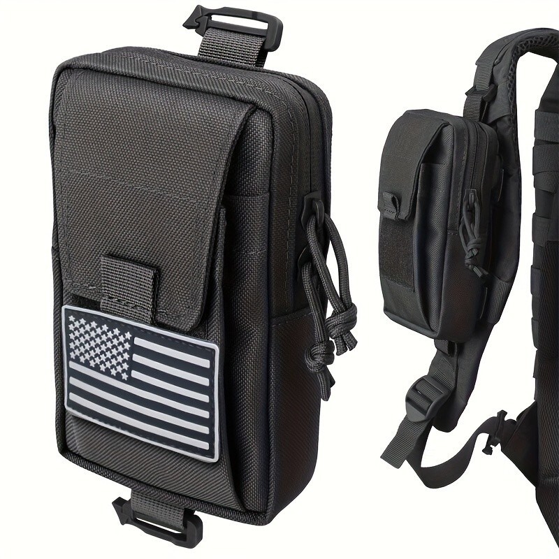 Tactical MOLLE Waist Pack: 1000D Nylon Phone & EDC Tool Pouch Organizer