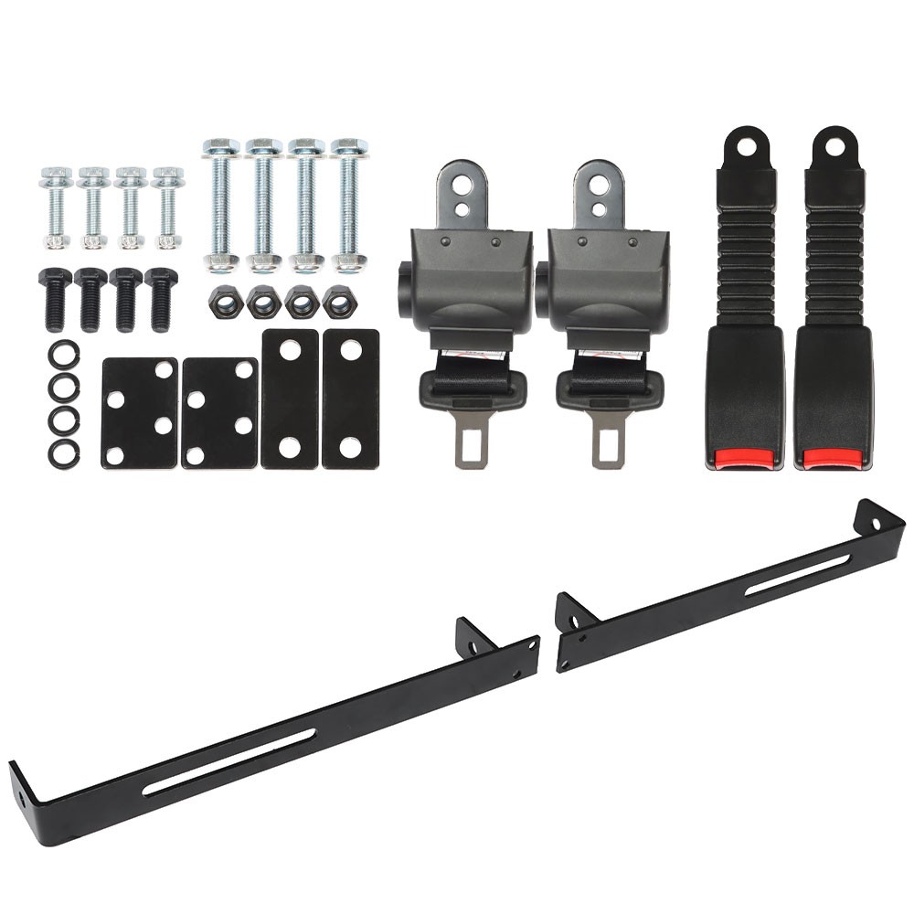2× Universal For Passenger EZGO TXT Club Car DS Golf Cart Seat Belts Bracket Kit