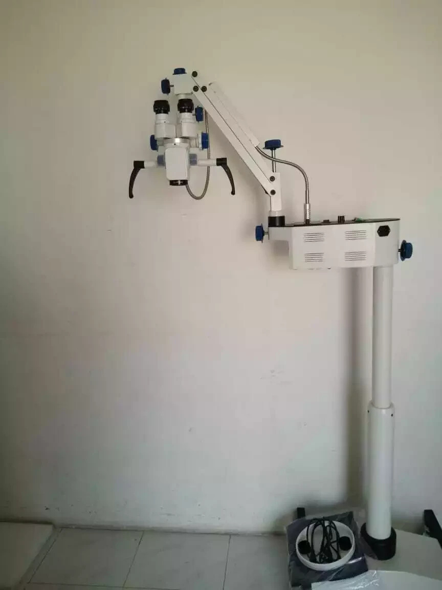 Surgical ENT Microscope with 3 step Magnifications - White Colour