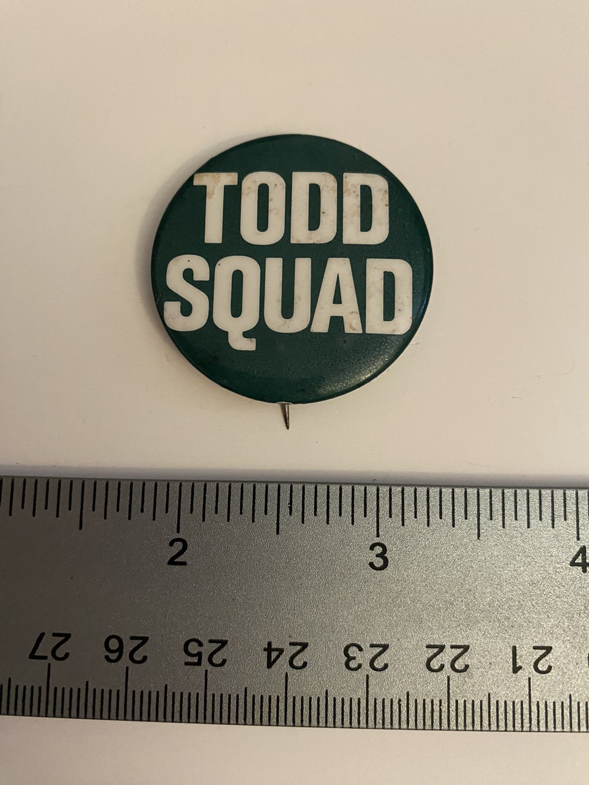 Todd Squad Pin Back Button P86