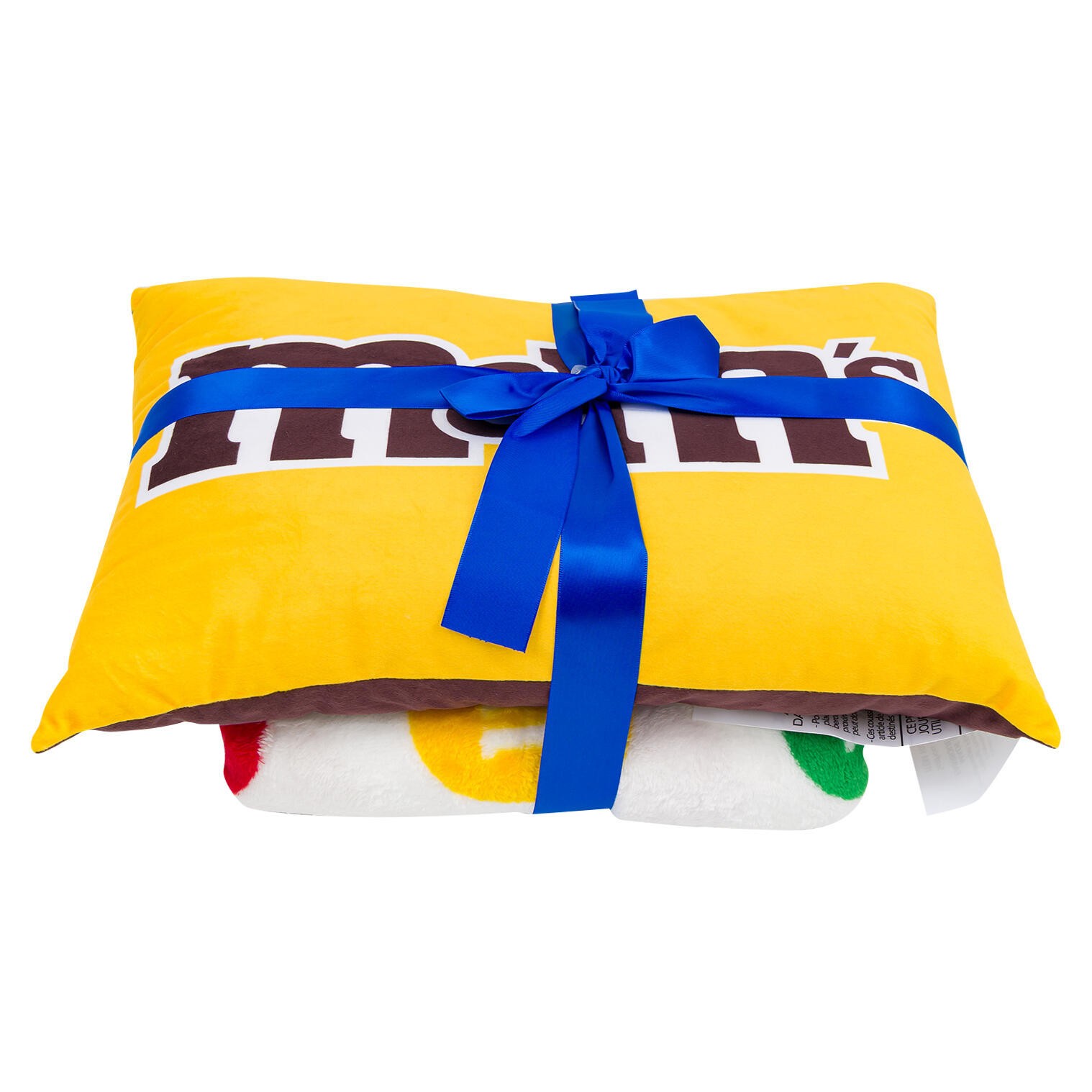 M&M’S Candy-Inspired Throw Fleece Blanket & Pillow Set, New