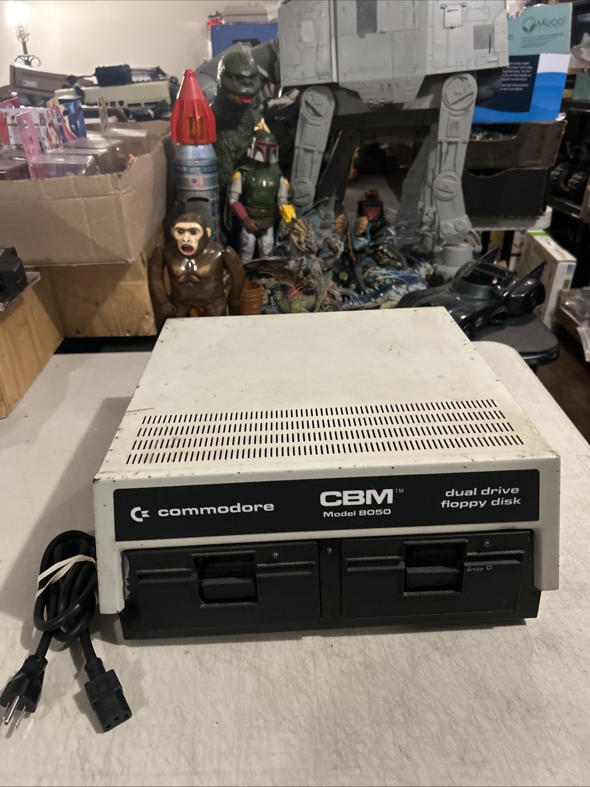 Commodore CBM 8050 Dual Floppy Disk Drive Dual Drive Powers On Untested PET