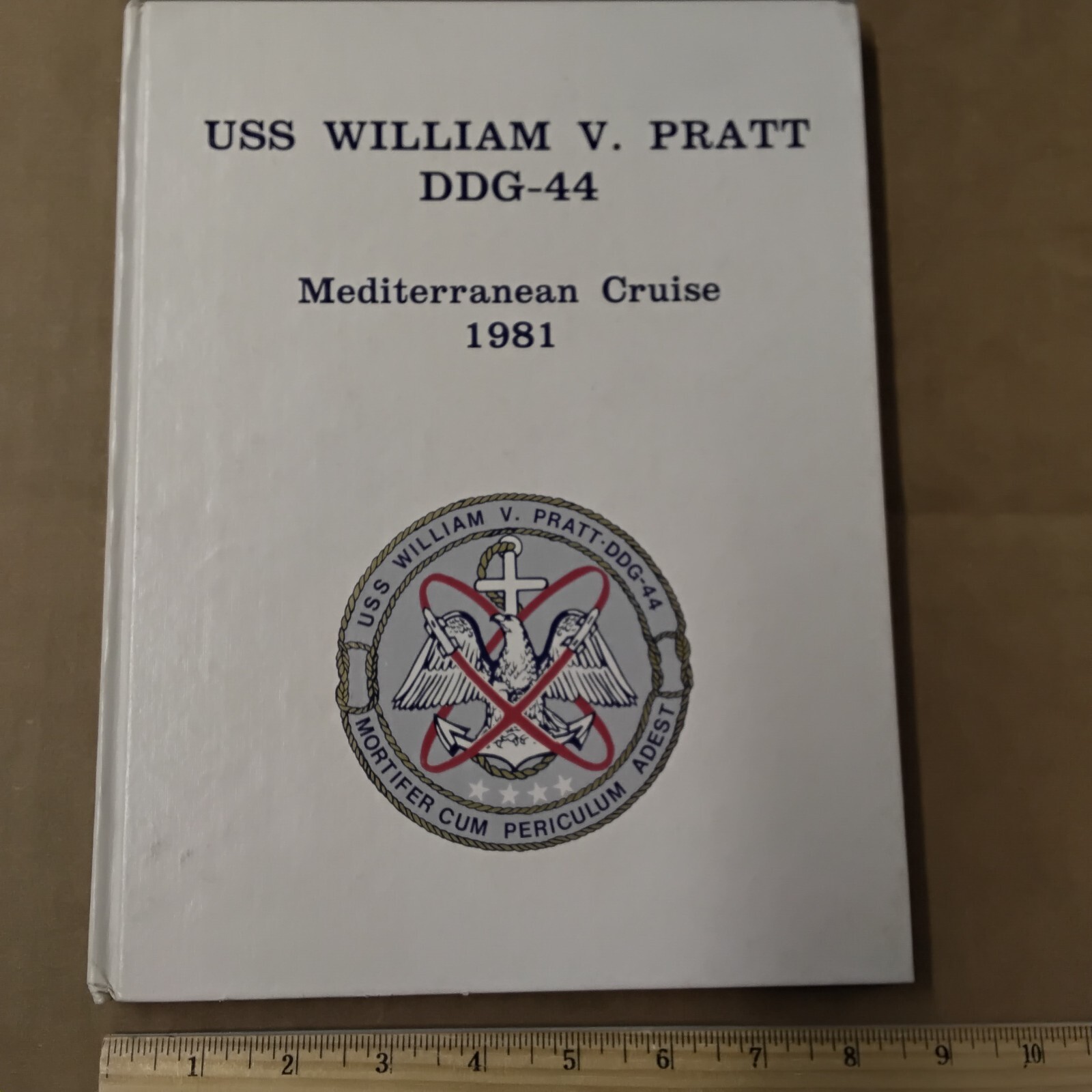 USS William V. Pratt DDG-44 Mediterranean 1981 Cruise Book Pompei Naples Rome ++