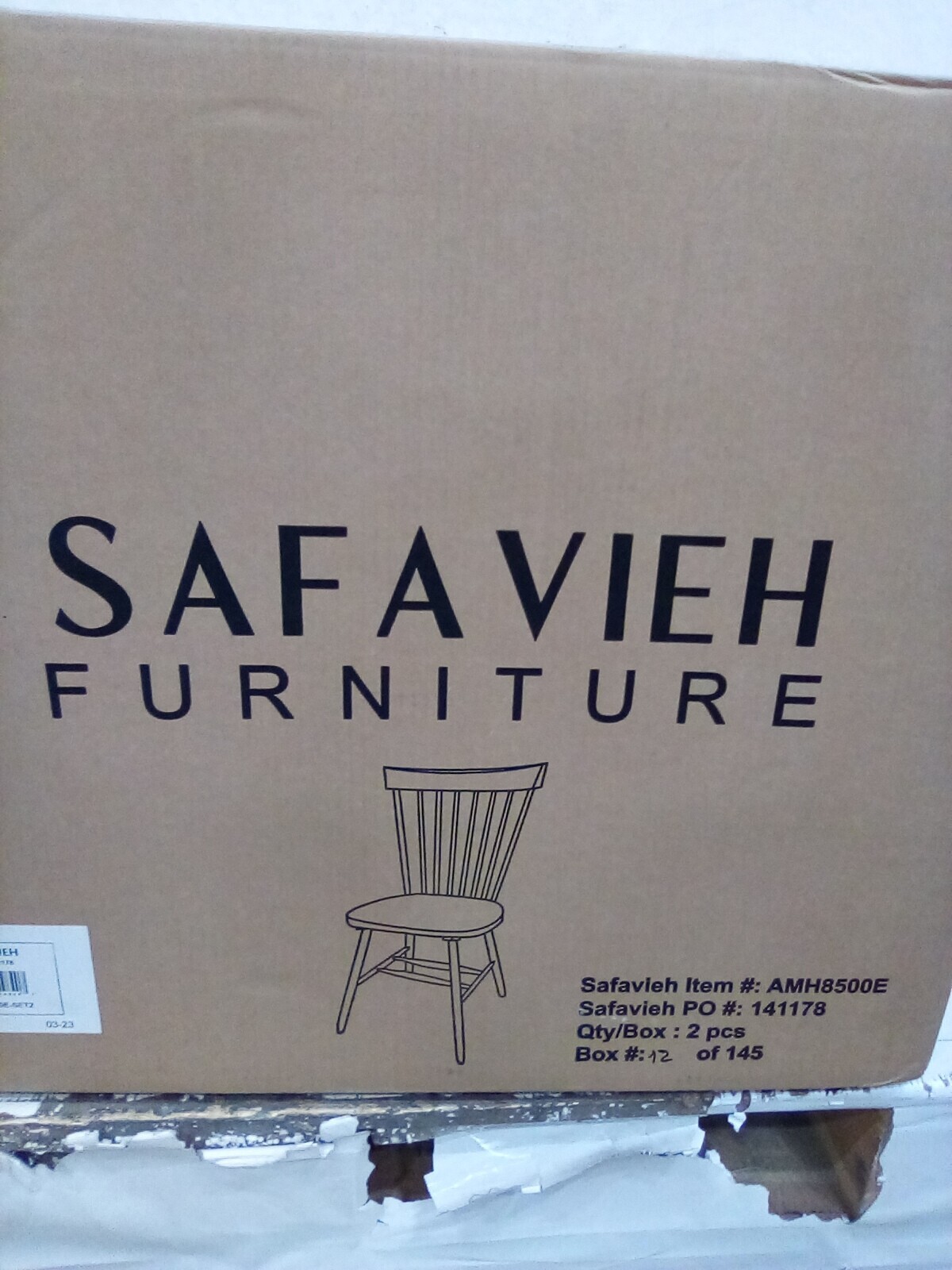 Safavieh PARKER SPINDEL SIDE CHAIR, Reduced Price 2172729813 AMH8500E