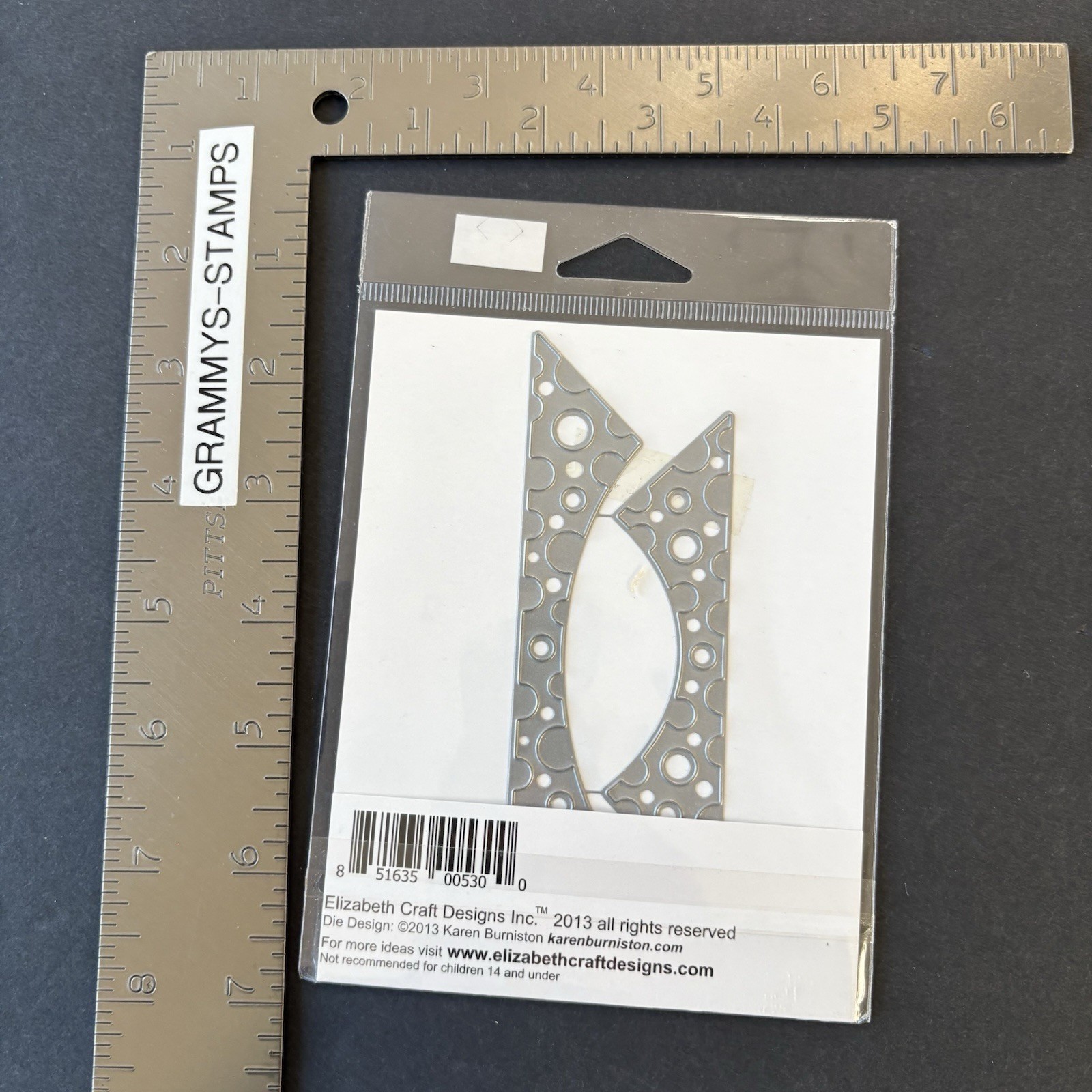 Elizabeth Oval Dots Frame Edges Set of 2 Dies Make Your Own Frame New 776