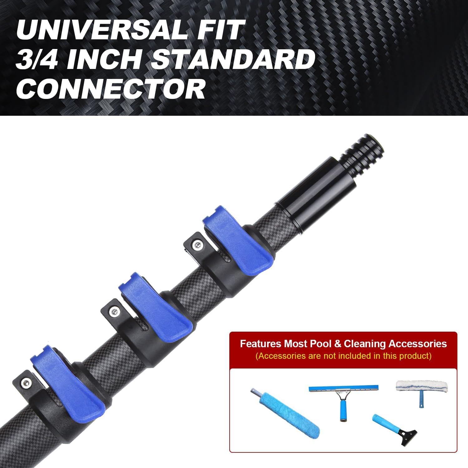 Carbon Fiber Telescoping Boat Hook, Boat Hooks for Docking with Telescoping Exte