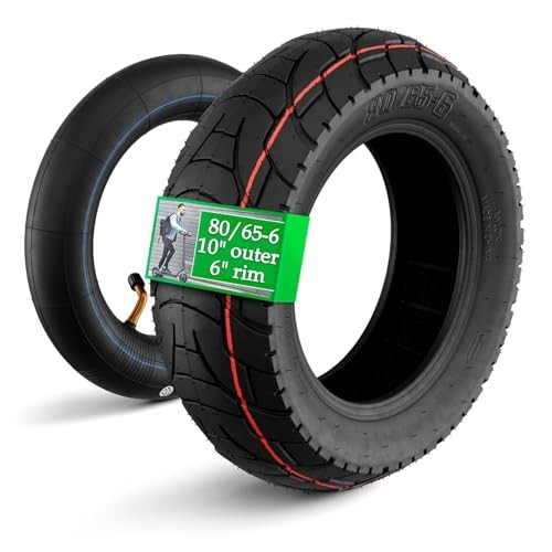 80/65-6 Scooter Tire Tube for All Seasons - Electric Scooter Tires 10x3"