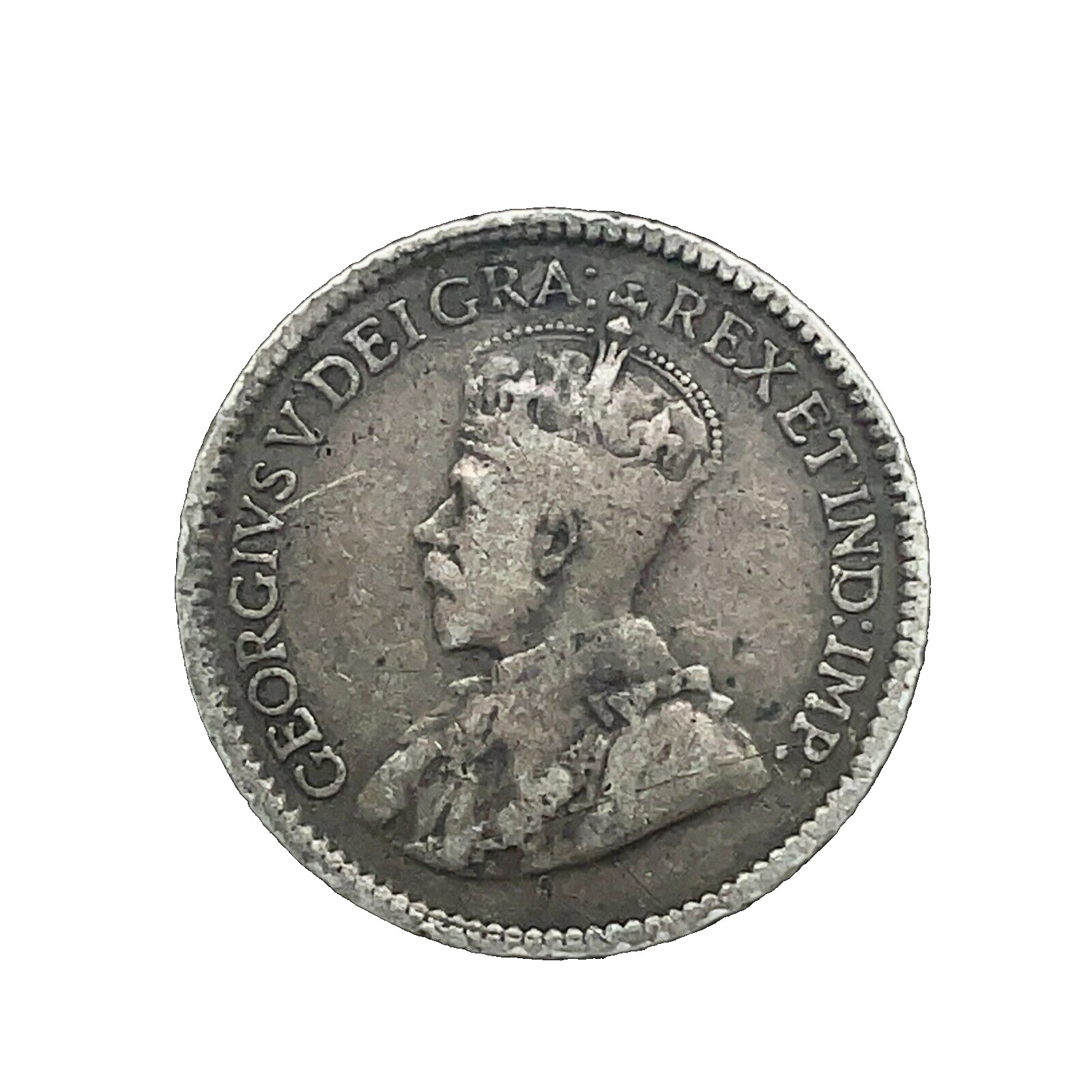 1919- CANADA -5 CENTS- KM#22 - 0.925 SILVER COIN. #2
