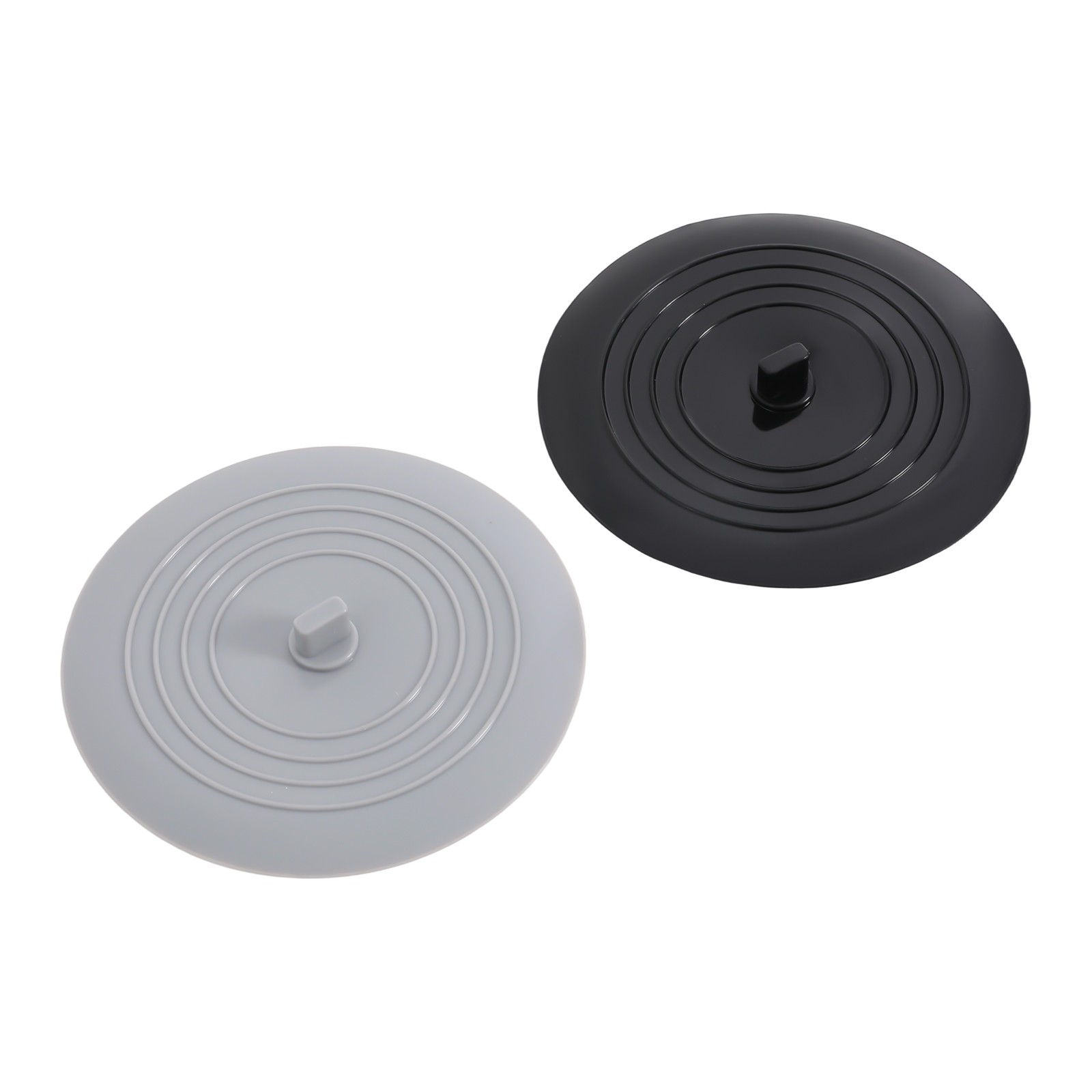 2PCS Silicone Rubber Drain Stopper Kitchen Sink Laundry Bathtub Floor Water Plug