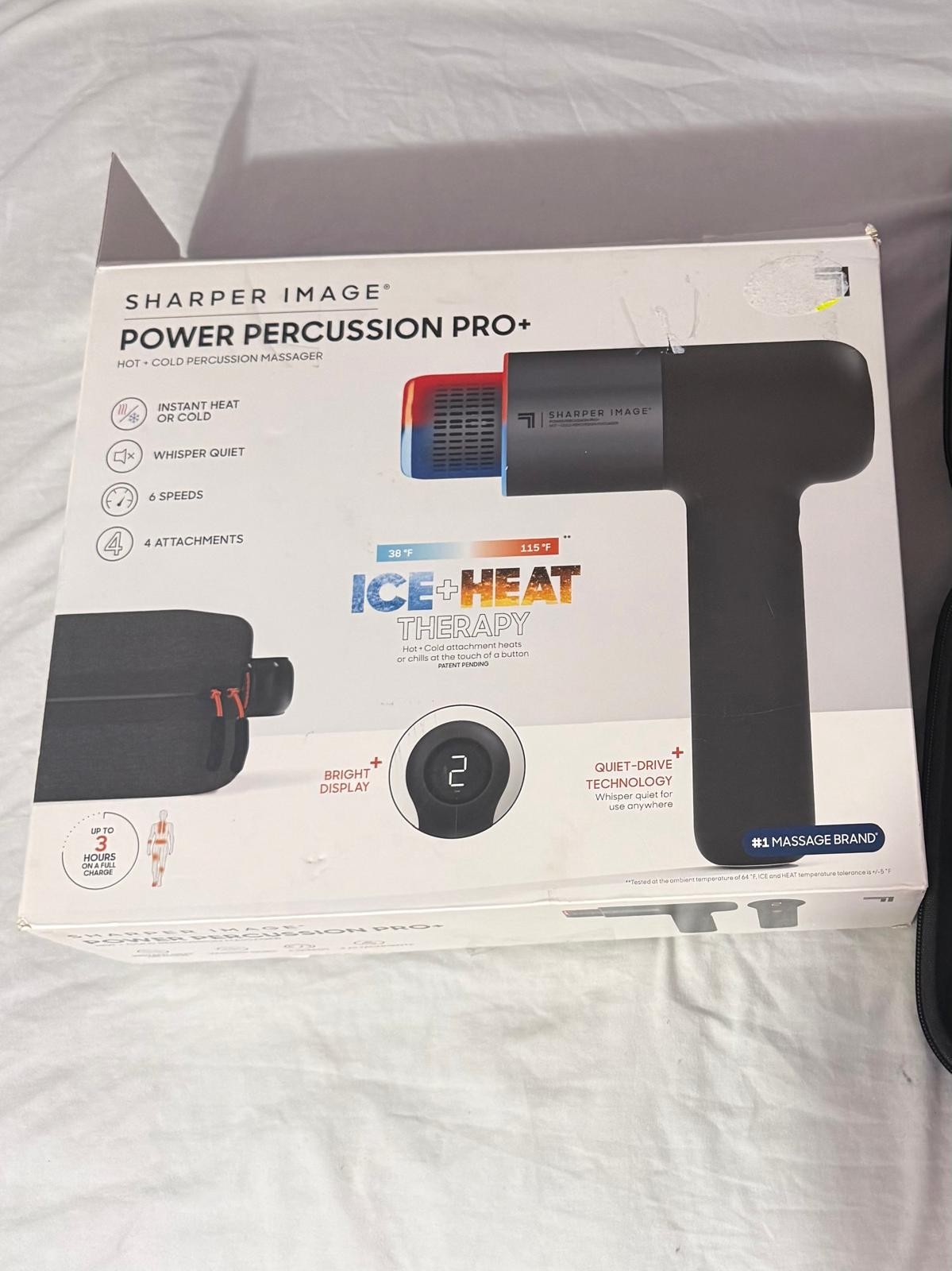 Sharper Image Pistola de masaje de tejido profundo con percusión, masajeador