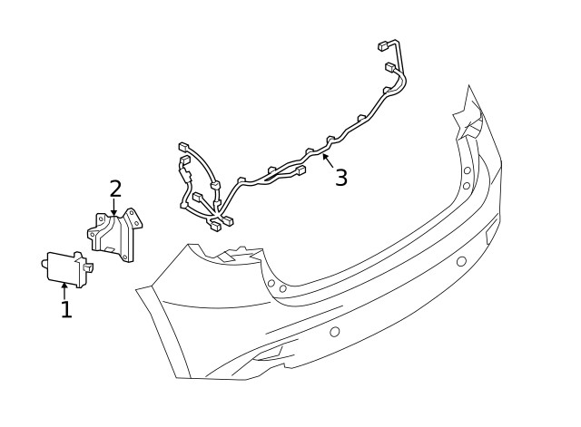 Genuine Mazda Blind Spot Detection System Warning Sensor Bracket BALB-67-ZP1
